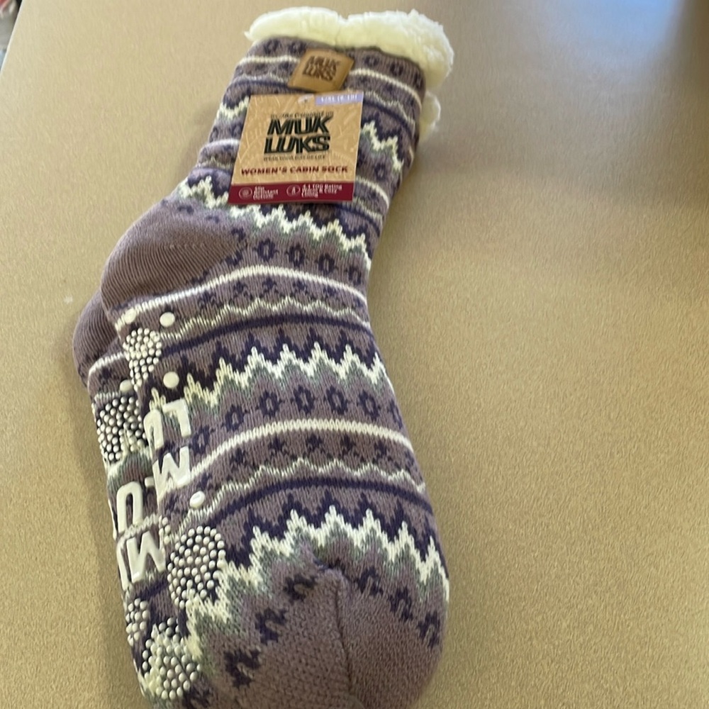 Muk Luks Women’s Cabin Socks l/xl